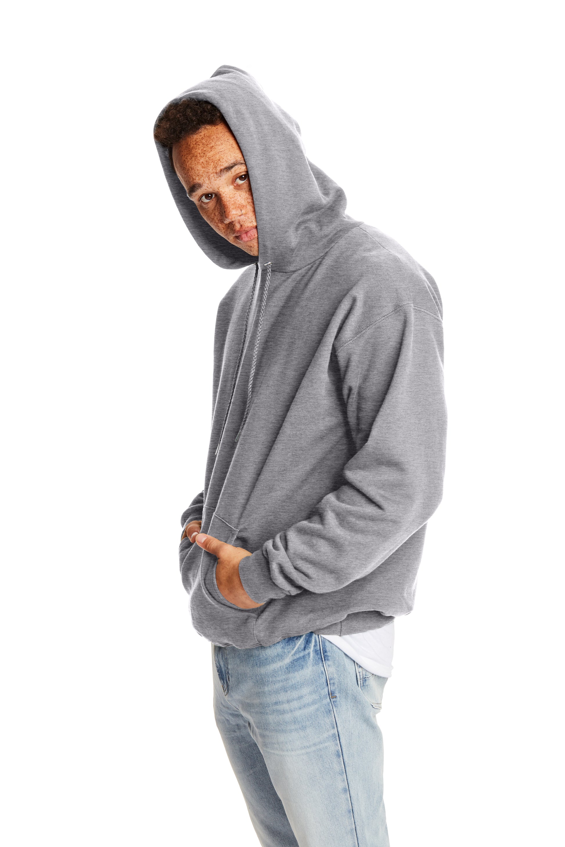 Ultimate Cotton® 90/10 Pullover Hoodie - Oxford Gray
