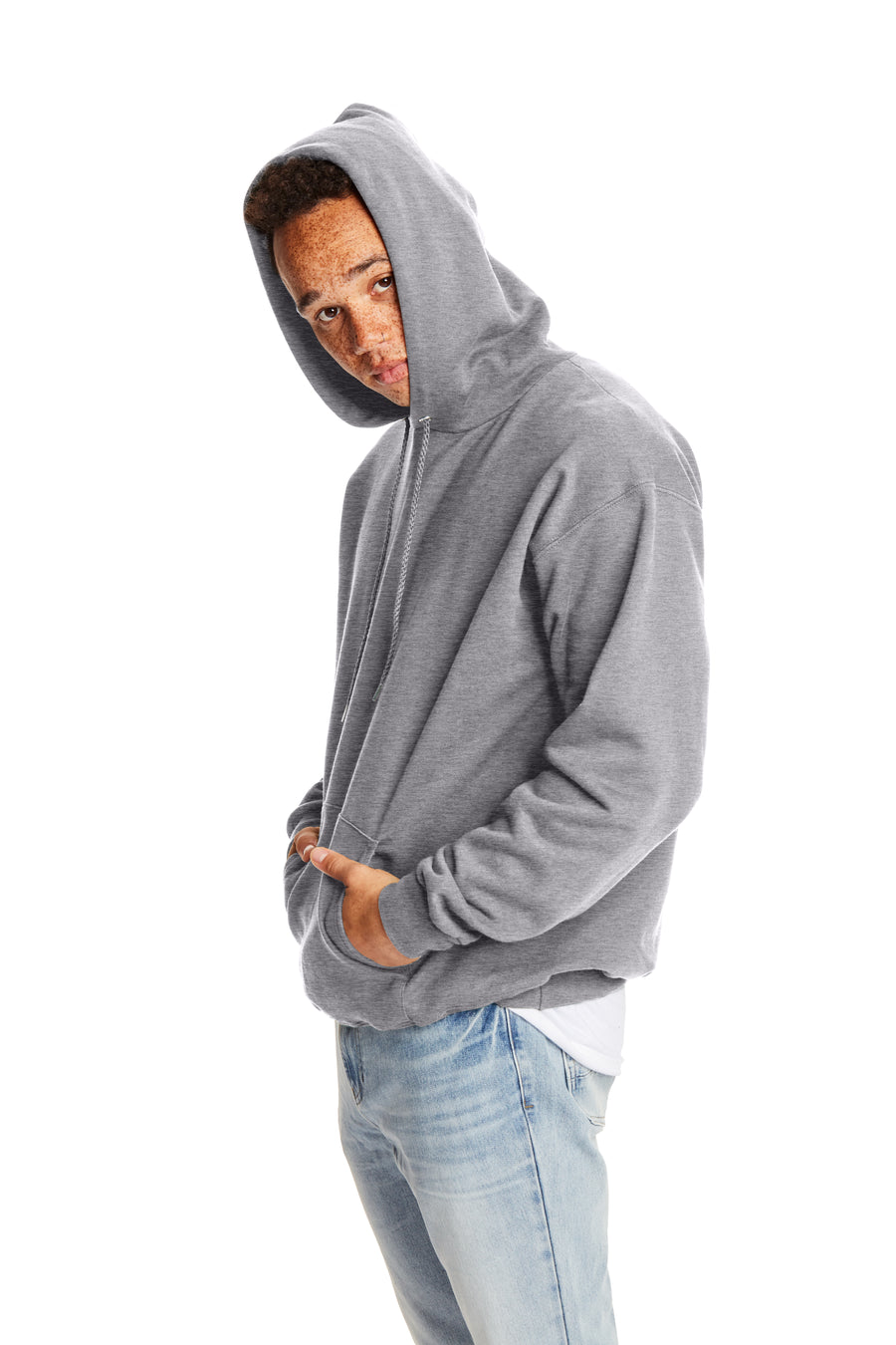 Ultimate Cotton® 90/10 Pullover Hoodie - Oxford Gray