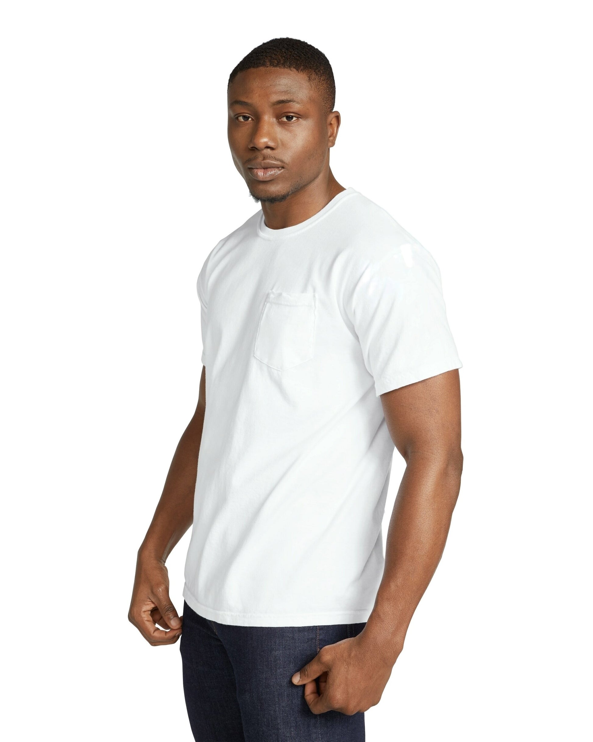 Unisex Heavyweight RS Pocket T-Shirt - White