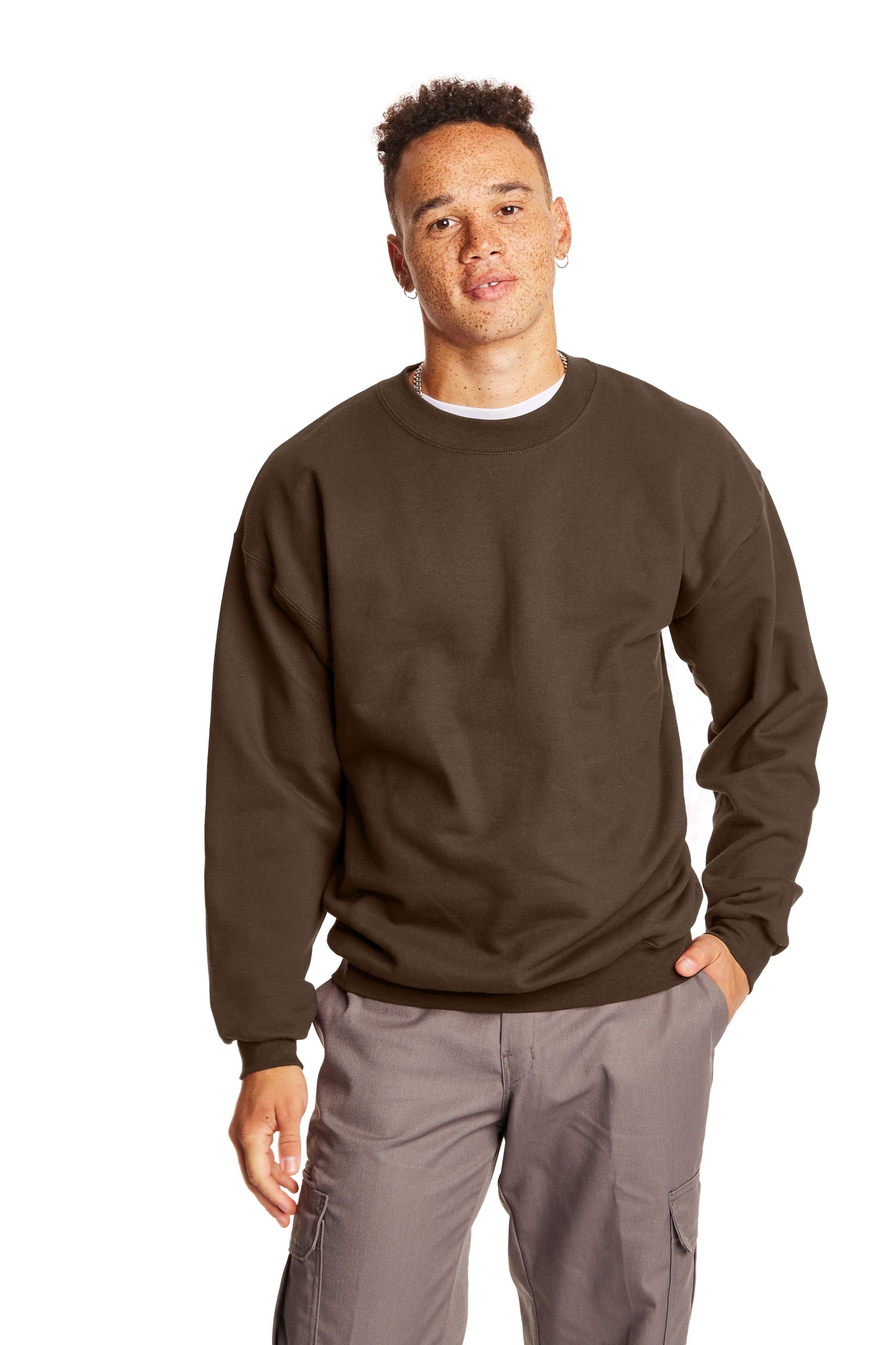 Ultimate Cotton® 90/10 Sweatshirt - Dark Chocolate