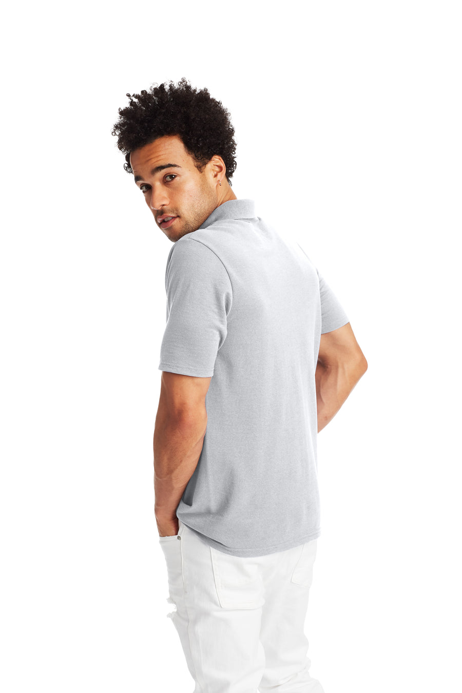 Men's X-Temp® Pique Polo Shirt - Light Steel