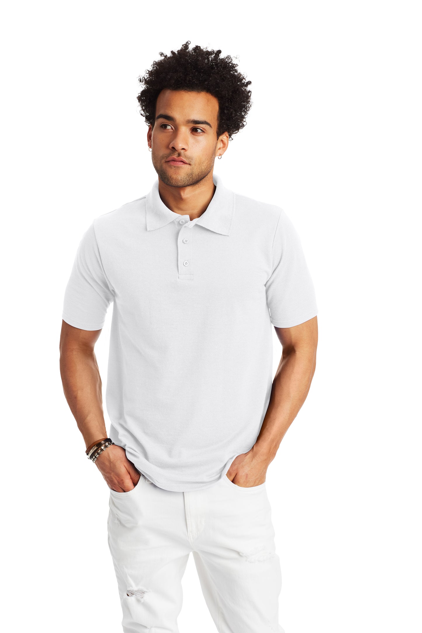 Men's X-Temp® Pique Polo Shirt - White