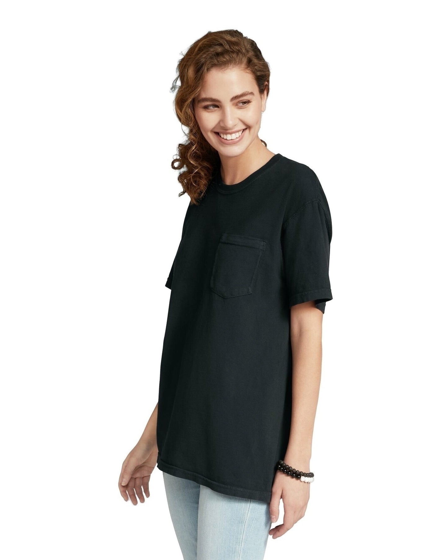 Unisex Heavyweight RS Pocket T-Shirt - Black