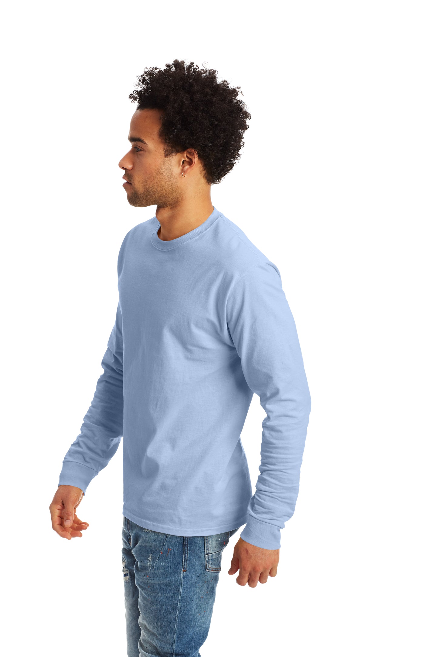 Authentic Long Sleeve Tee - Light Blue