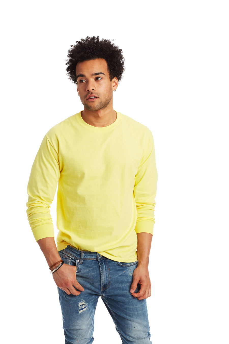 Authentic Long Sleeve Tee - Yellow