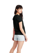 Women's Essential-T Short Sleeve V-neck - Black