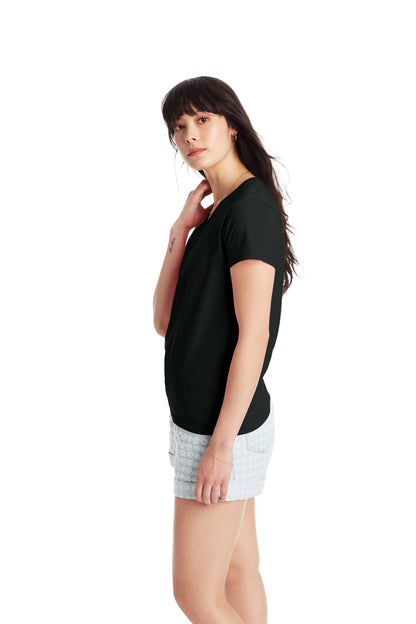 Women's Essential-T Short Sleeve V-neck - Black