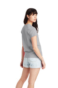 Women's Essential-T Short Sleeve V-neck - Light Steel