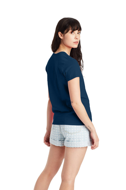 Women's Essential-T Short Sleeve V-neck - Navy