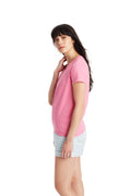 Women's Essential-T Short Sleeve V-neck - Pink
