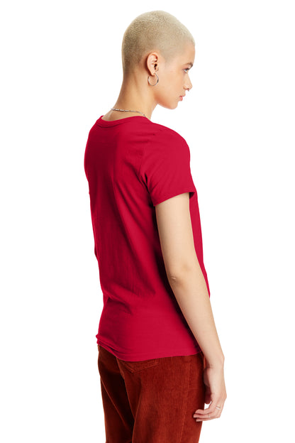Women's  Short Sleeve Essential-T - Deep Red