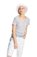 Hanes S04V - Women's Perfect-T Short Sleeve V-neck - Light Steel