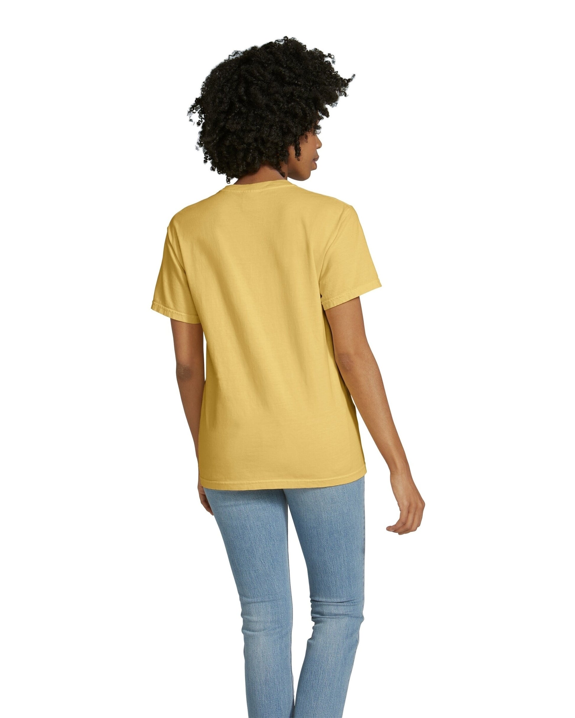 Unisex Heavyweight RS Pocket T-Shirt - Mustard