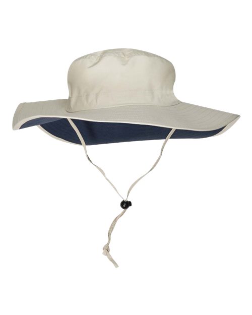 Adams Headwear XP101 Stone/ Navy — front