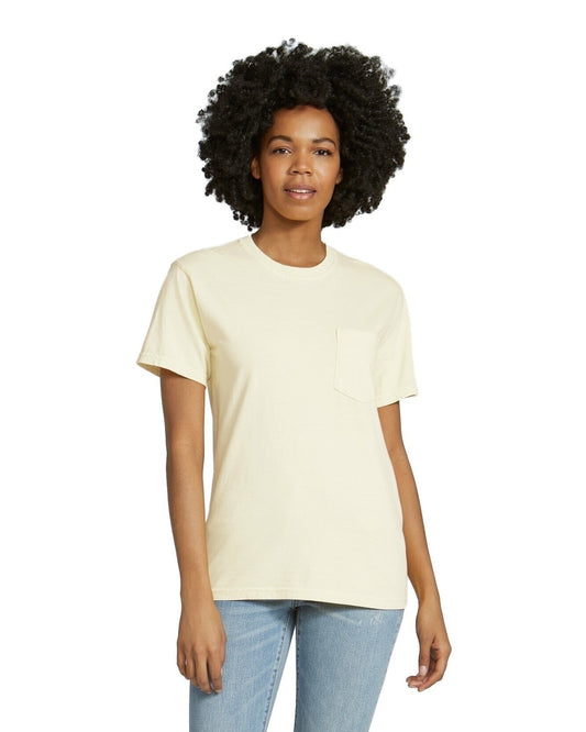 Unisex Heavyweight RS Pocket T-Shirt - Ivory