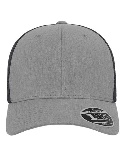 Flexfit 110M Heather Grey/ Black — front