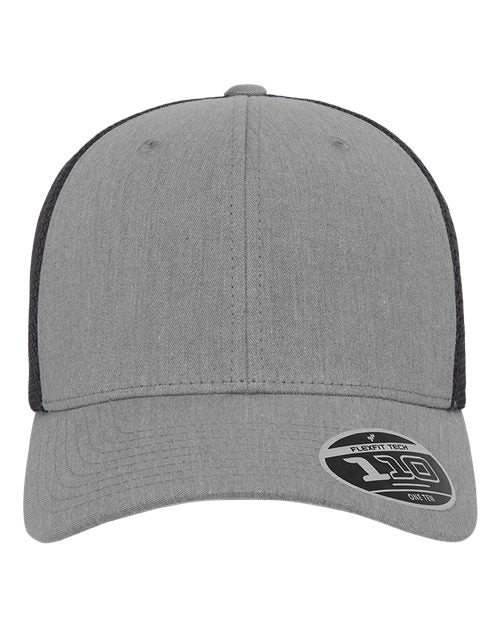 Flexfit 110M Heather Grey/ Black — front