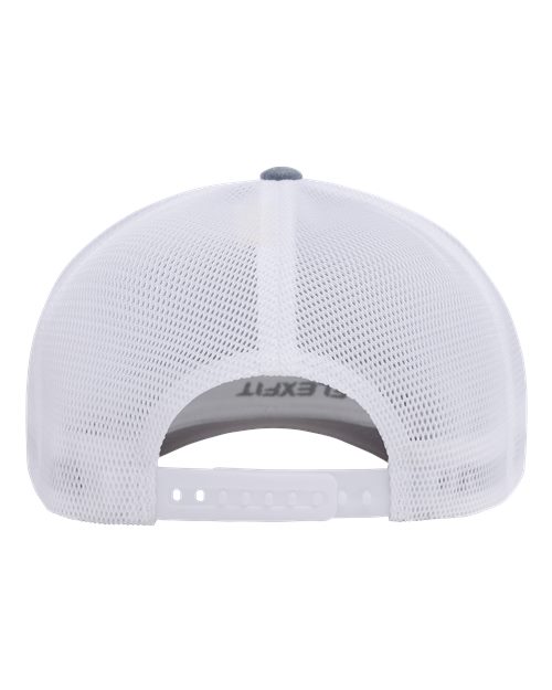 Flexfit 110M Heather Grey/ White — back
