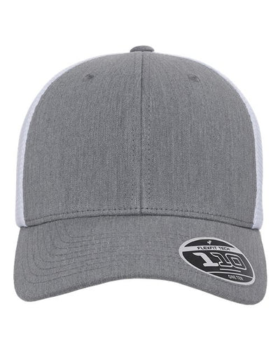 Flexfit 110M Heather Grey/ White — front