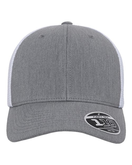Flexfit 110M Heather Grey/ White — front