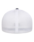 Flexfit 5511UP Melange Navy/ White — back