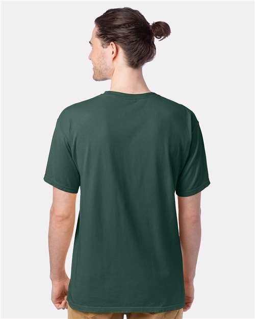 ComfortWash by Hanes GDH100 Field Green — on model back