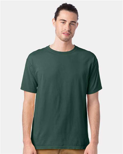 ComfortWash by Hanes GDH100 Field Green — on model front