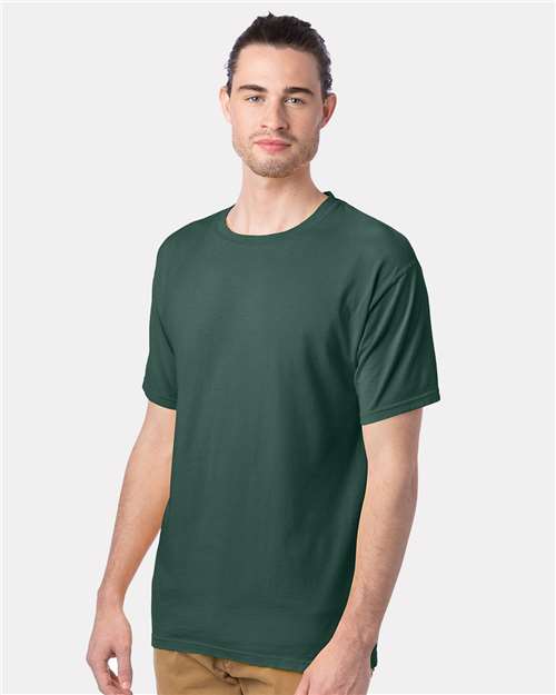 ComfortWash by Hanes GDH100 Field Green — on model side