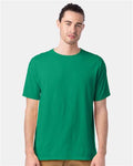 ComfortWash by Hanes GDH100 Rich Green Grass — on model front