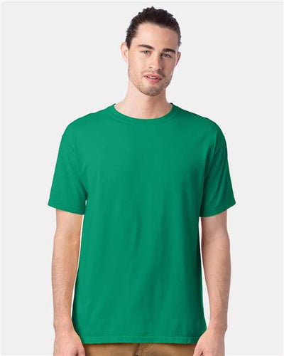 ComfortWash by Hanes GDH100 Rich Green Grass — on model front
