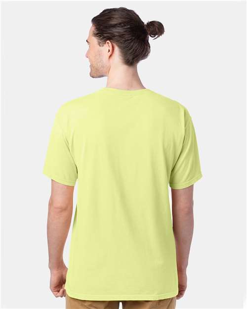 ComfortWash by Hanes GDH100 Chic Lime — on model back