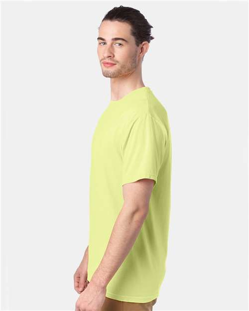 ComfortWash by Hanes GDH100 Chic Lime — on model side