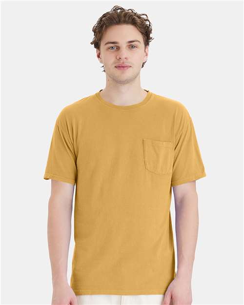 ComfortWash by Hanes GDH150 Artisan Gold — on model front