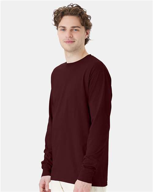 ComfortWash by Hanes GDH200 Maroon — on model side
