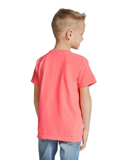Youth Midweight RS T-Shirt - Neon Red Orange