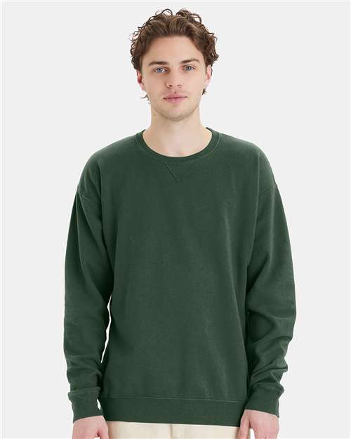 ComfortWash by Hanes GDH400 Field Green — on model front