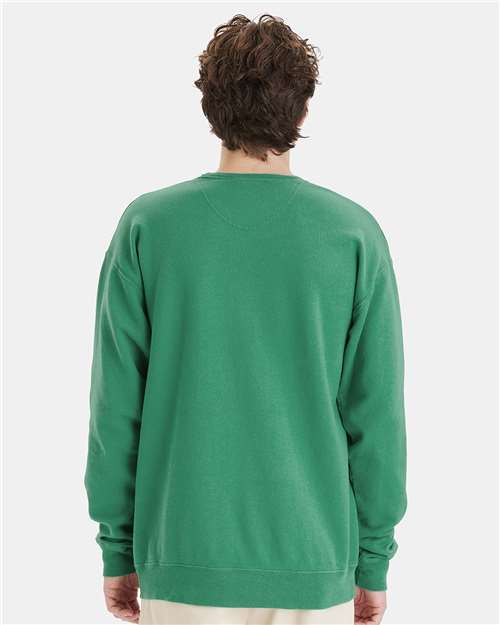 ComfortWash by Hanes GDH400 Rich Green Grass — on model back