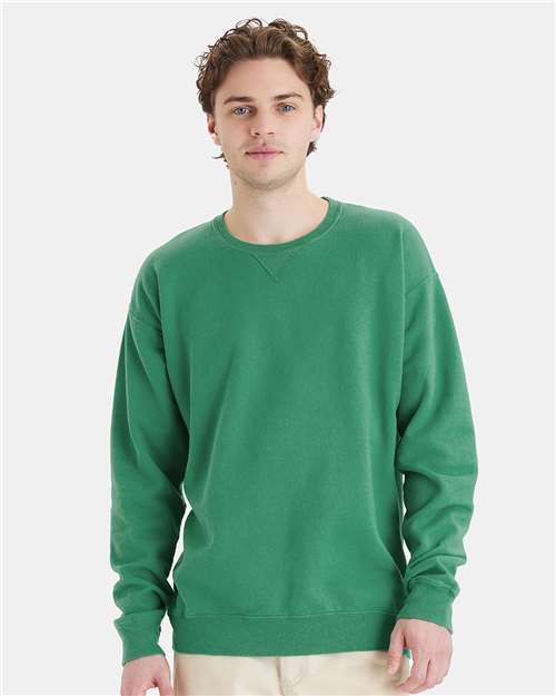 ComfortWash by Hanes GDH400 Rich Green Grass — on model front