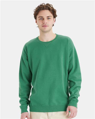 ComfortWash by Hanes GDH400 Rich Green Grass — on model front