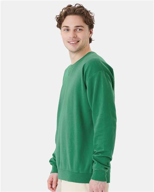 ComfortWash by Hanes GDH400 Rich Green Grass — on model side