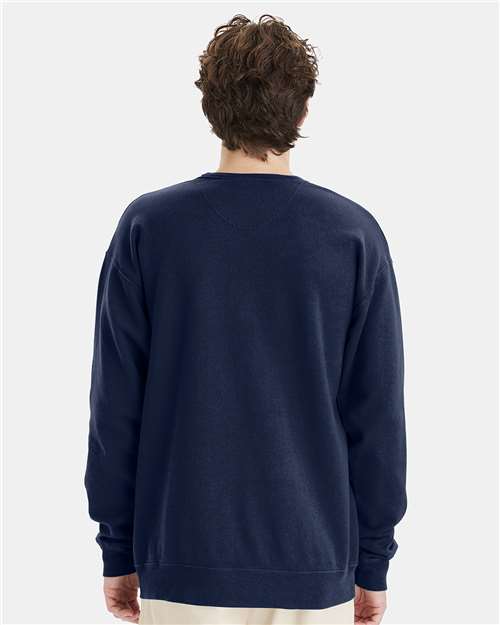 ComfortWash by Hanes GDH400 Navy — on model back