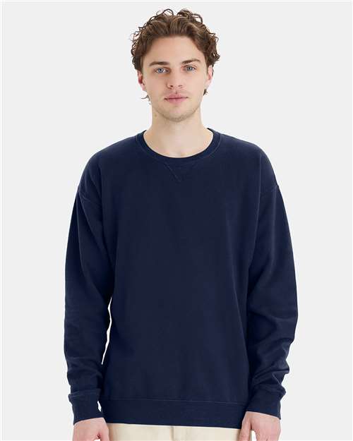 ComfortWash by Hanes GDH400 Navy — on model front