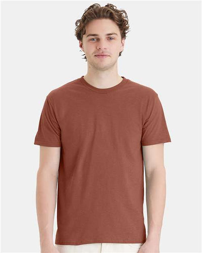 Hanes 4980 Canyon Rock Brown — on model front