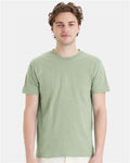 Hanes 4980 Equilibrium Green — on model front