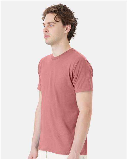 Hanes 4980 Mauve — on model side