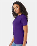 Hanes 5280 Athletic Purple — on model side