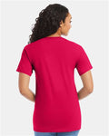 Hanes 5280 Athletic Crimson — on model back