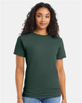 Hanes 5280 Athletic Dark Green — on model front