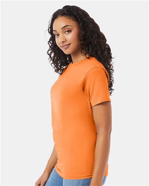 Hanes 5280 Tennessee Orange — on model side