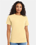 Hanes 5280 Athletic Gold — on model front
